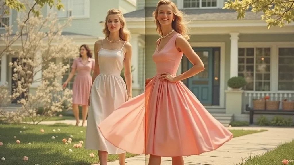 1950s magazine advertisement for women's clothing