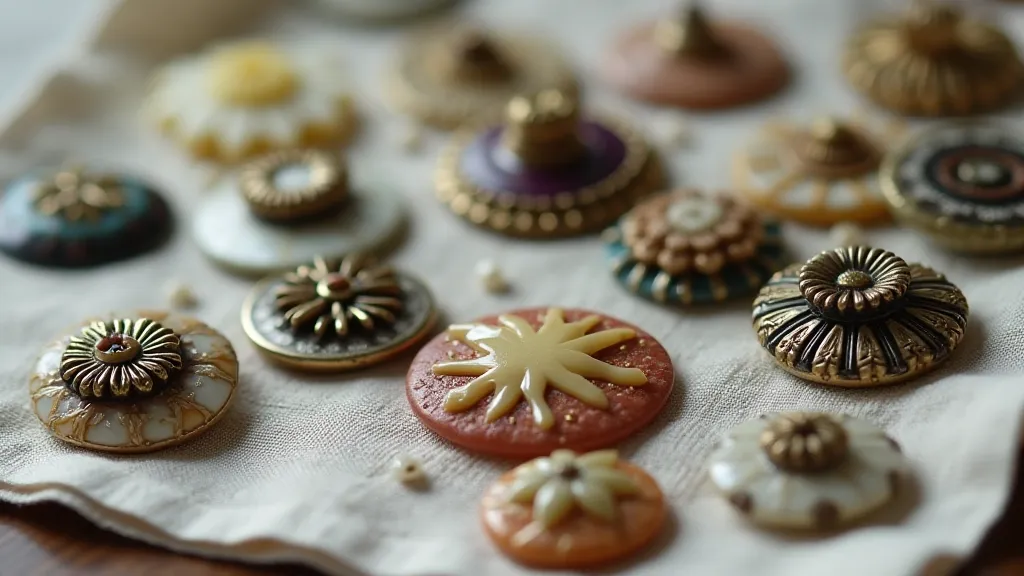 Collection of antique buttons