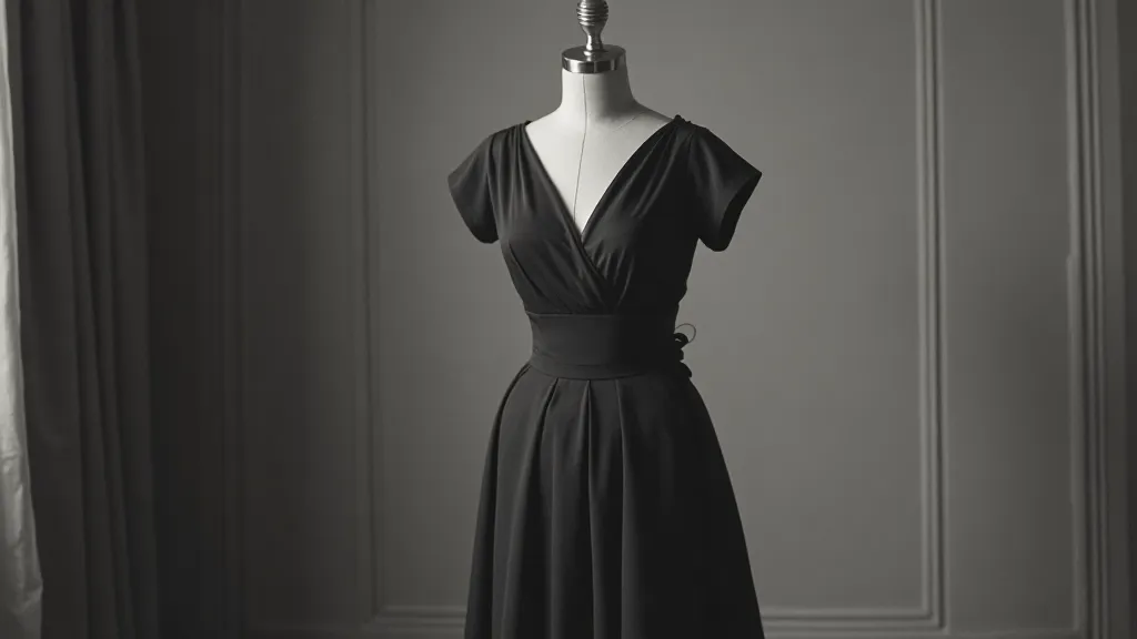 Mannequin in bias-cut gown