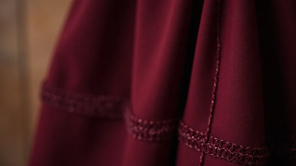 Close-up of a vintage Dior dress showcasing meticulous stitching