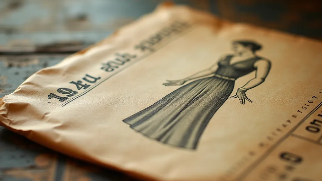 Vintage sewing pattern envelope